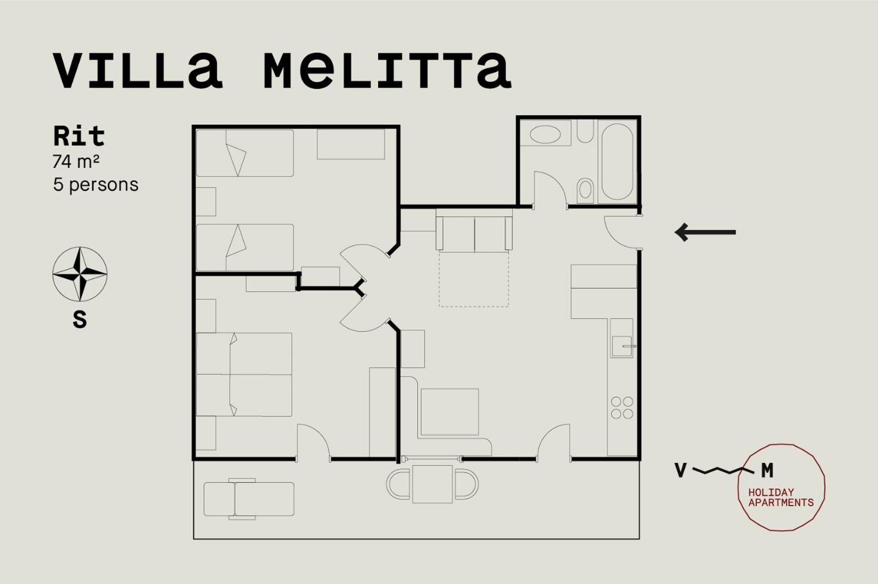 Villa Melitta San Vigilio Di Marebbe Habitación foto